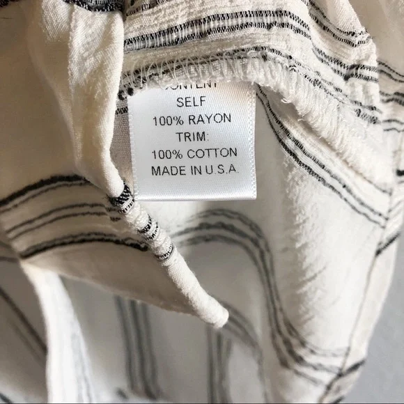 Anthro Maven West Striped Gauzy Wide Flare Sleeve Blouse - Picture 10 of 10